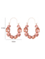 Fashion Pink Diamond-studded Geometric Earrings