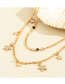 Fashion Golden Full Diamond Five-pointed Star Double-layer Chain Waist Chain