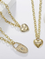 Fashion Eye Necklace Gold Diamond Eye Chain Necklace