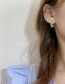 Fashion Green Alloy C-shaped Earrings