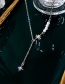 Fashion Silver Pearl Eight-pointed Star Chain Necklace