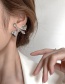 Fashion Silver Irregular Bow Earrings