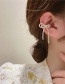 Fashion Silver Double-layer Bowknot Tassel Single Ear Clip