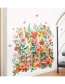 Fashion 35*50cmx2 Pieces In Bag Packaging Cartoon Butterfly Flower Decoration Sticker