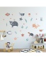 Fashion 30*90cm In Bag Packaging Whale Turtle Seaweed Wall Sticker
