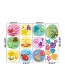 Fashion 30*90cmx4 Pieces In Bag Packaging Underwater Animals Digital Hopscotch Wall Sticker