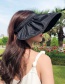 Fashion Beige Vinyl Shell Hat Black Plastic Pleated Empty Top Shell Hat