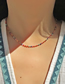 Fashion Color Copper Color Dripping Chain Necklace
