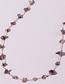 Fashion Purple Crushed Amethyst Chain Waist Chain