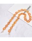 Fashion Beanpastepink Acrylicovalchainextensionchain