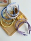Fashion Purple Solidcolorpleatedthin-edgedheadband