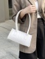 Fashion White Crocodile Pattern Handbag