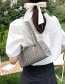 Fashion Black Crocodile Pattern Handbag