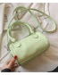 Fashion Green Cylinder Portable Messenger Bag