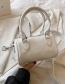 Fashion White Cylinder Portable Messenger Bag
