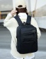 Fashion Black Multi-pocket Large Capacity Backpack