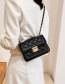 Fashion Big Black Diamond Chain Shoulder Bag