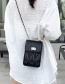 Fashion White Lingge Embroidery Thread Winding Chain Messenger Bag