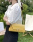 Fashion Yellow Crocodile Print Shoulder Bag