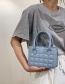 Fashion White Square Pearl Chain Handbag