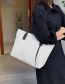 Fashion White Geometric Large-capacity Handbag