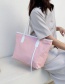 Fashion White Geometric Large-capacity Handbag