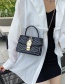 Fashion Black Square Chain Buckle Crossbody Bag