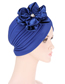 Fashion Sapphire Pleated Pearl Flower Knotted Toe Cap