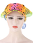 Fashion Tie-dye Skull Skull Print Square Scarf With Eaves Sun Hat