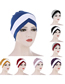 Fashion Wine Red + White Cross Forehead Contrast Color Cap