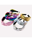 Fashion Light Rainbow Bright Leather Knotted Broad-brimmed Headband