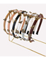 Fashion Light Brown Alloy Bee Butterfly Hair Band