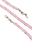 Fashion Pink Cracked Bead Glasses Glasses Chain