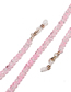 Fashion Pink Cracked Bead Glasses Glasses Chain
