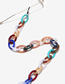 Fashion Color Acrylic Contrast Color Chain Glasses Chain