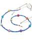 Fashion Color Mixed Color Rice Beads Large Ball Glasses Chain
