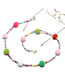 Fashion Color Mixed Color Rice Bead Hair Ball Eyeglasses Chain