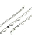 Fashion Silver Color Stainless Steel Double Peach Heart Star Glasses Chain
