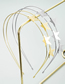 Fashion White K Five-pointed Star Double-layer Thin-edged Headband