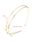 Fashion White K Five-pointed Star Double-layer Thin-edged Headband