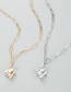 Fashion Gold Color Alloy Geometric Chain Necklace