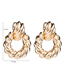 Fashion Champagne Gold Alloy Geometric Earrings