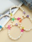 Fashion Color 4 Pearl Soft Pottery Bead Bracelet