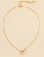 Fashion Gold Color Alloy Rose Necklace