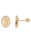 Fashion Gold Color-plated Zirconium Elliptical Faunna Necklace Set