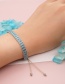 Fashion 12 # Artificial Leather Geometric Hand Rope Bracelet