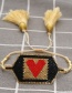 Fashion 1# Diamond Woven Love Rice Bead Bracelet Set