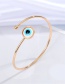 Fashion Blue Powder Eye Gold Color Bracelet Alloy Eye Bracelet