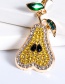 Fashion Pear Full Diamond Pear Ear Earrings