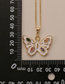 Fashion B Color Drip Oil Butterfly Necklace